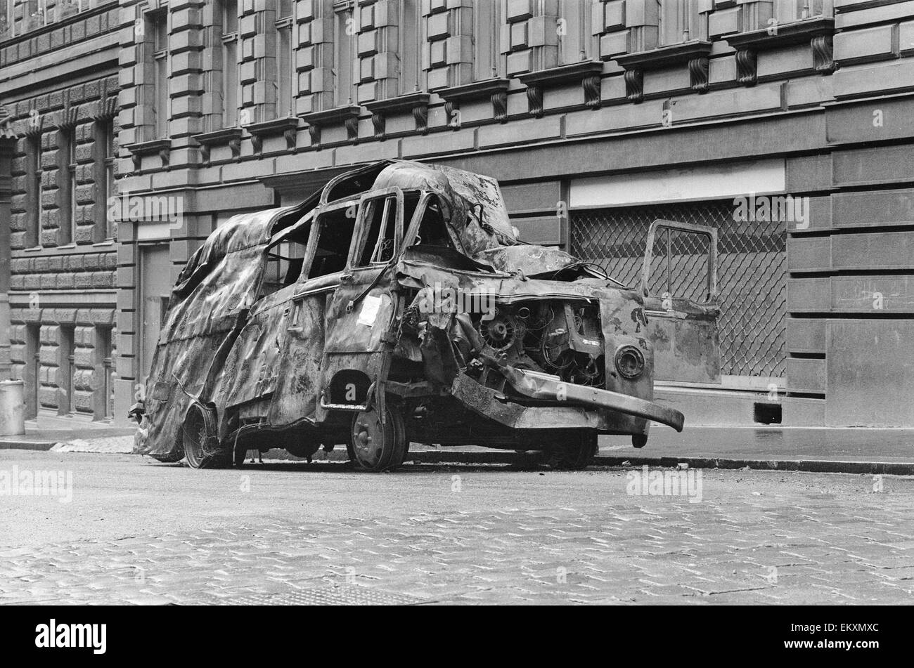 Prague, Tchécoslovaquie. Le Printemps de Prague, une période de libéralisation politique en Tchécoslovaquie à l'époque de sa domination par l'Union soviétique après la Seconde Guerre mondiale. Août 1968. Banque D'Images