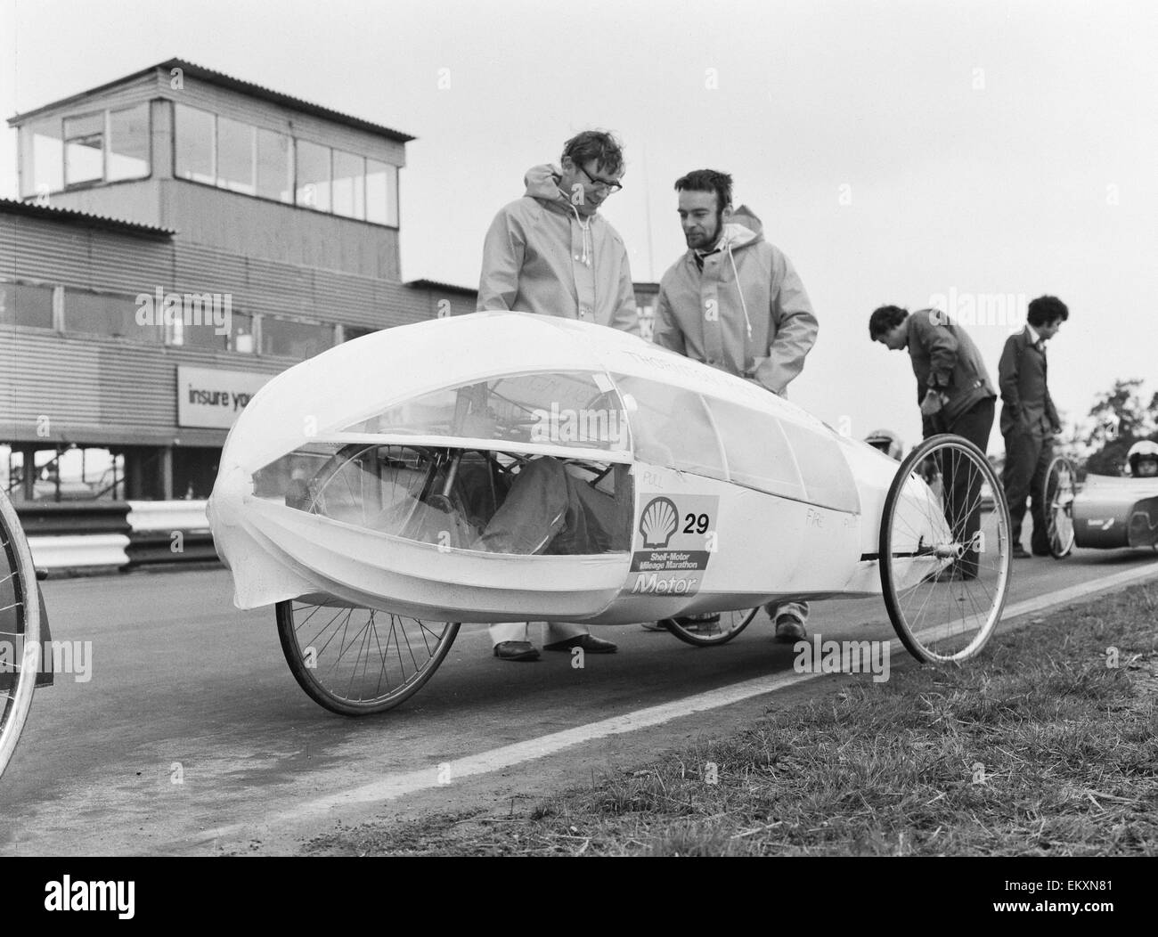 Kilométrage moteur Shell exécuté. 5 Juillet 1978 Banque D'Images