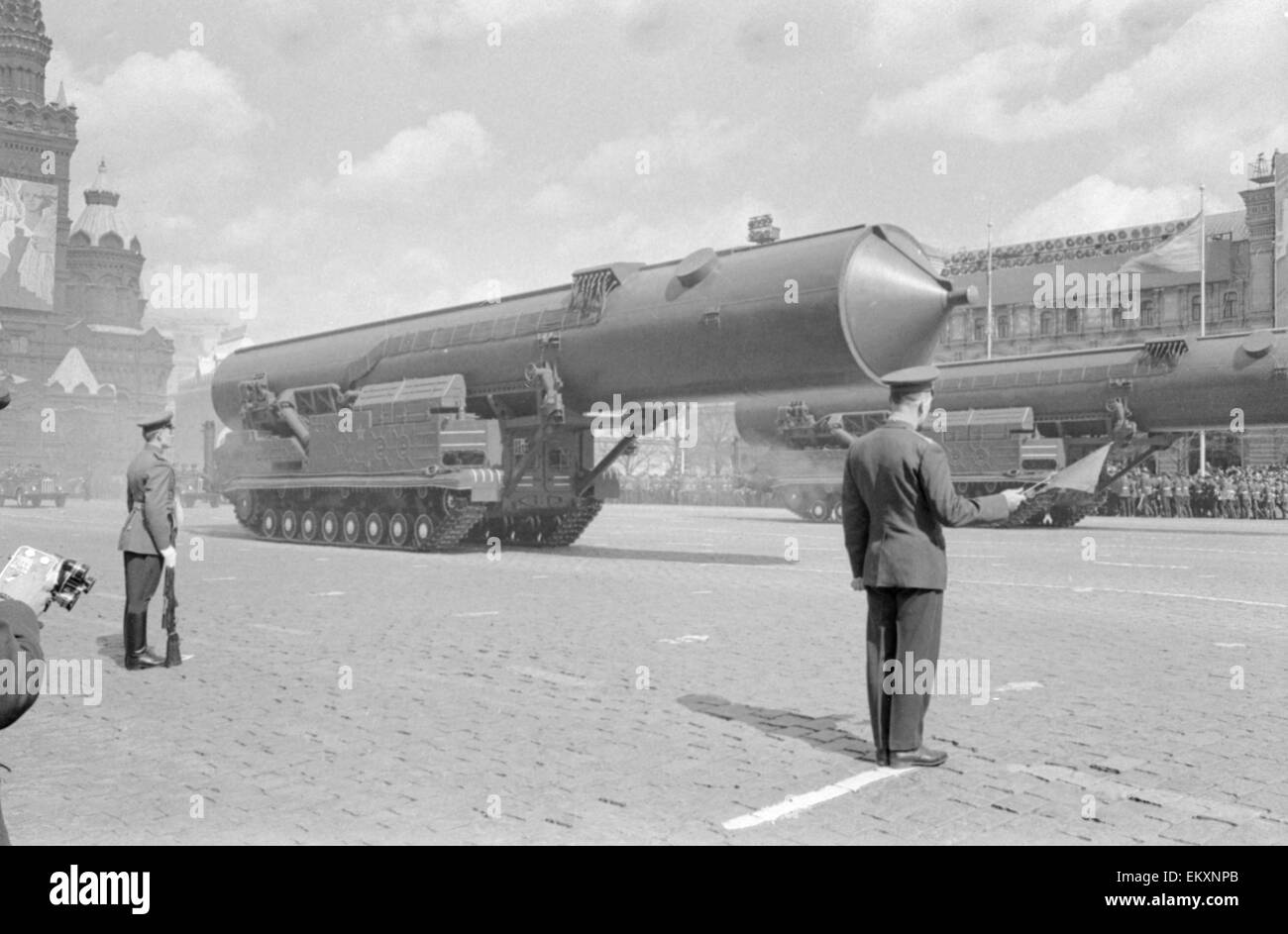 Défilé de jour de mai sur la Place Rouge, Moscou. 9e mai 1967. Banque D'Images