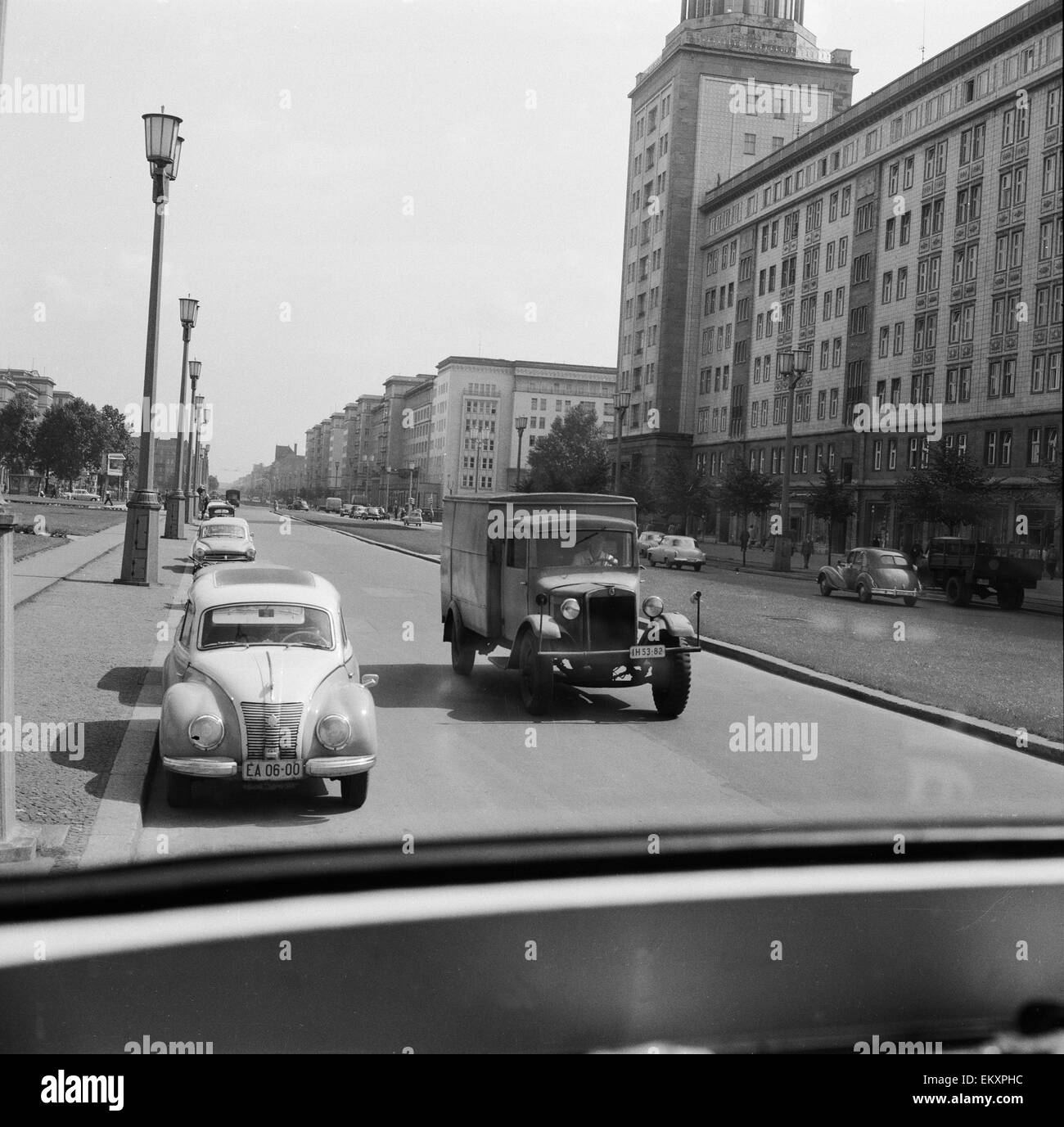 Berlin est 18 août 1961 scènes. Banque D'Images