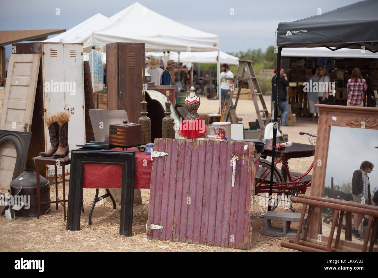 Marché Vintage à Tucson Arizona USA Banque D'Images