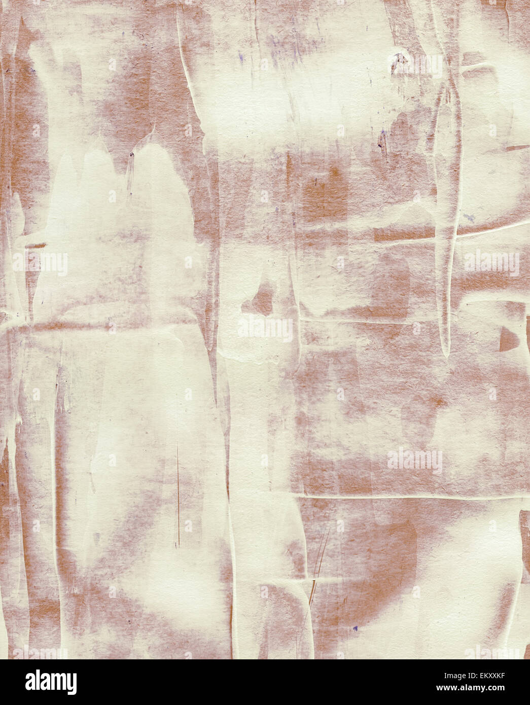 Peinture acrylique aquarelle grunge. Résumé fond brun. Banque D'Images