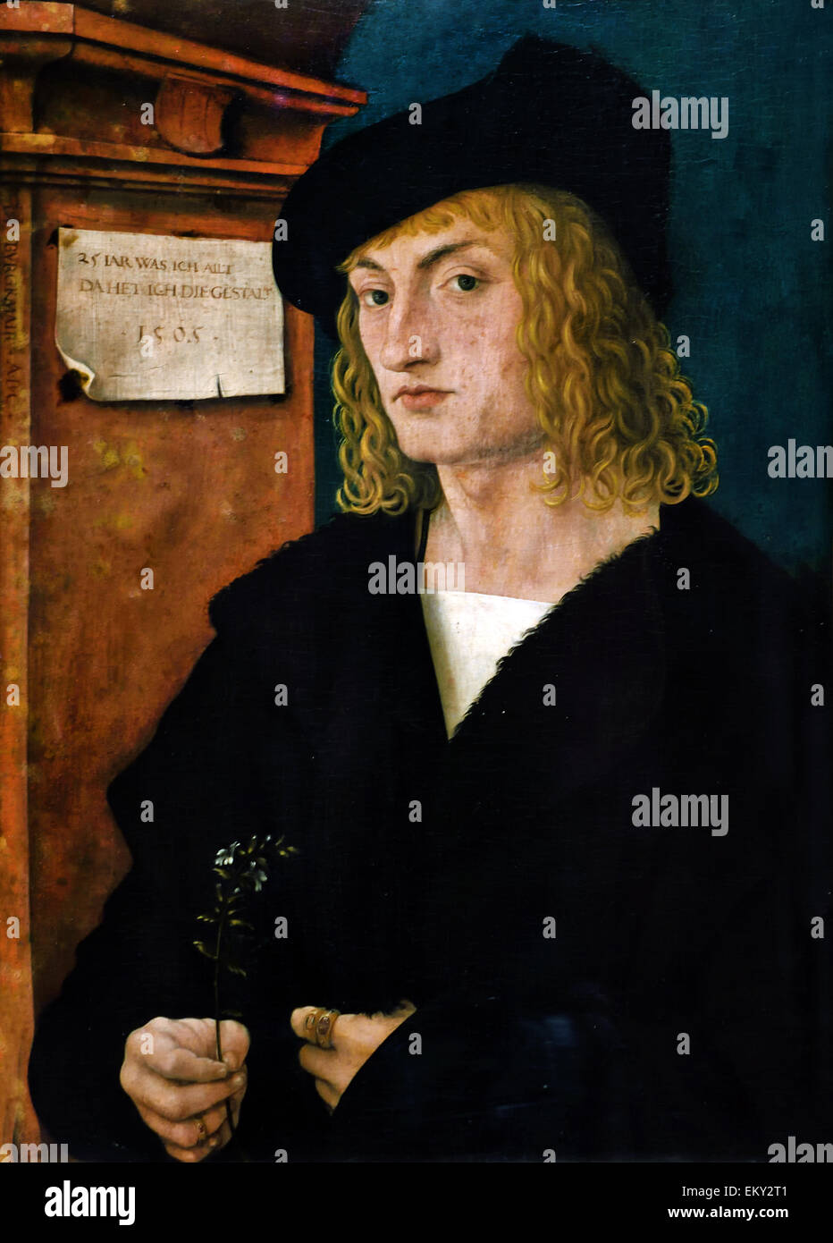 Hans Burgkmair l'ancien ( 1473 - 1531 ) Augsbourg Portrait de Hans Schellenberger, 1505 Allemand Allemagne Banque D'Images