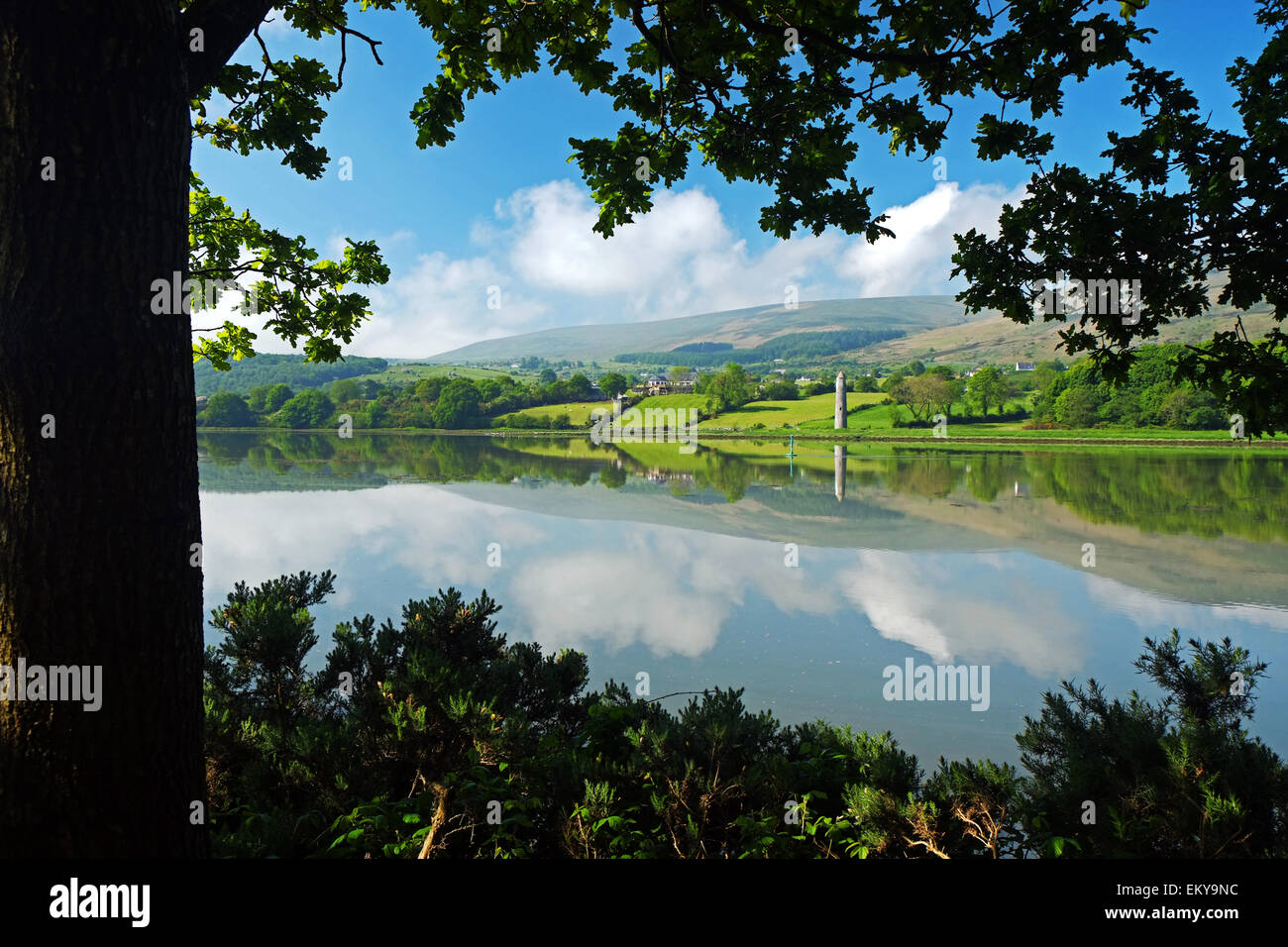 La scène du lac près d'Omeath Co. Louth Irlande Banque D'Images