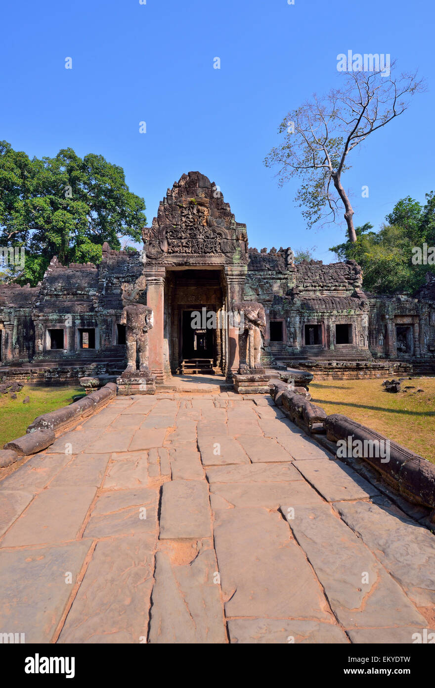 Temple de Preah Khan à Angkor Wat, Siem Reap, Cambodge. Banque D'Images