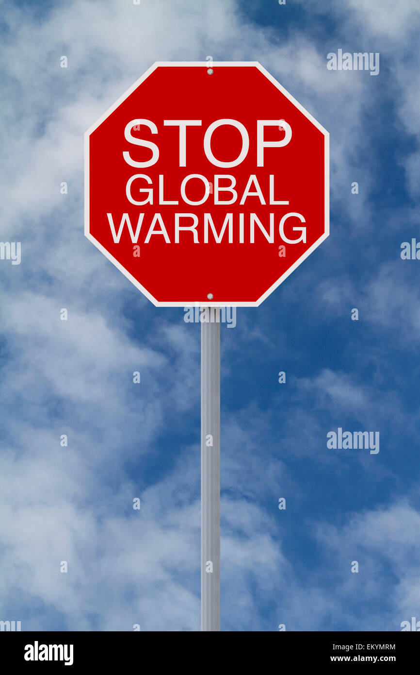 Arrêter le réchauffement climatique Banque D'Images