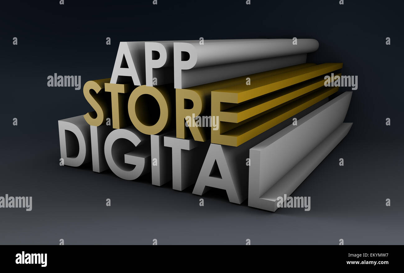 Application Store Banque D'Images