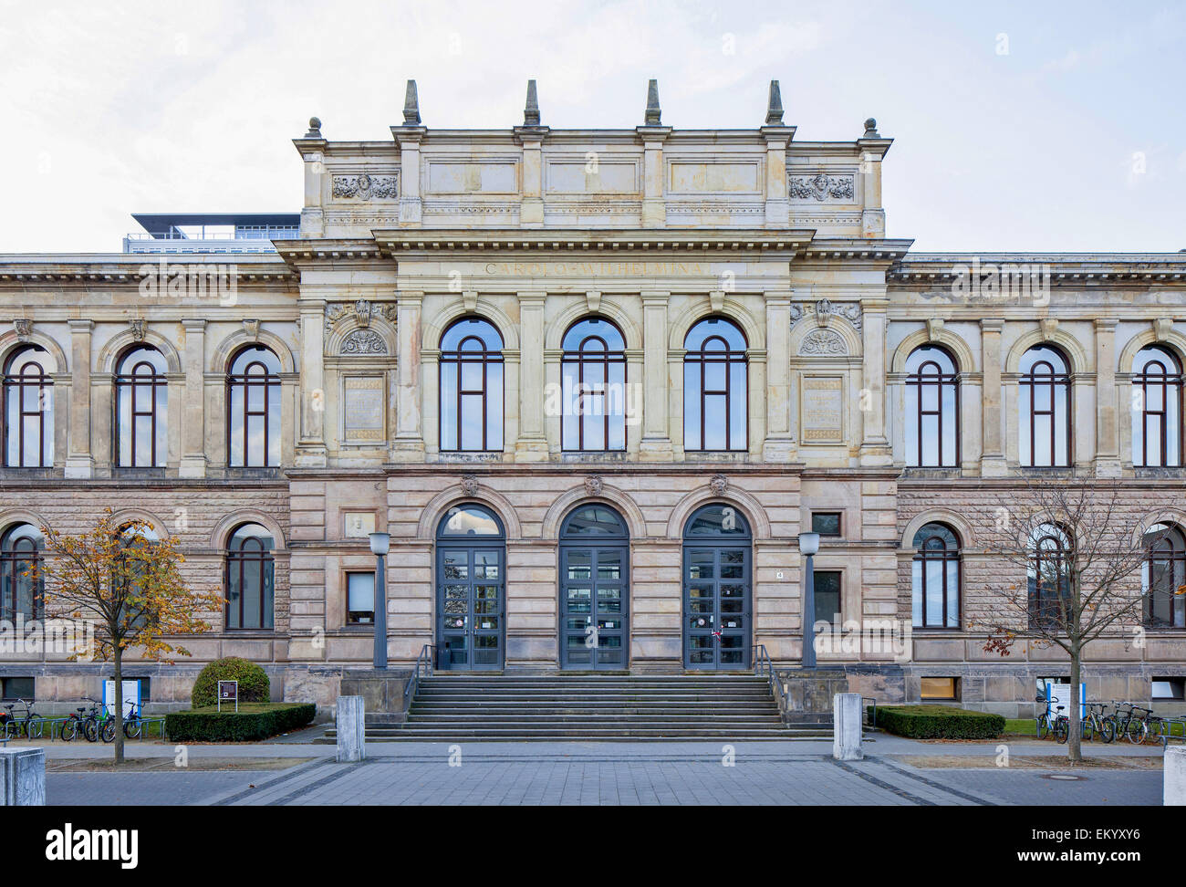 La technologie de l'Université de Braunschweig, bâtiment principal, Braunschweig, Basse-Saxe, Allemagne Banque D'Images