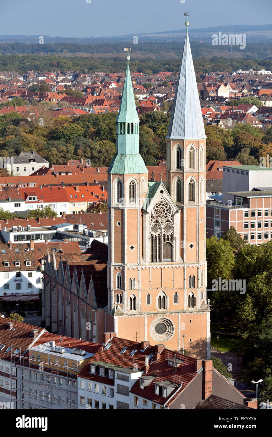 L'église de St Catherine, Braunschweig, Basse-Saxe, Allemagne Banque D'Images