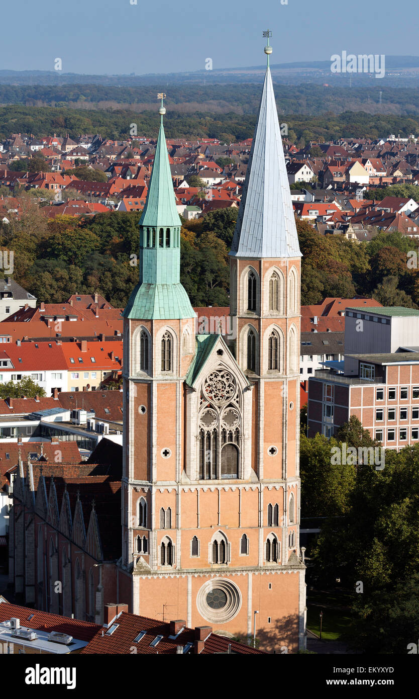 L'église de St Catherine, Braunschweig, Basse-Saxe, Allemagne Banque D'Images