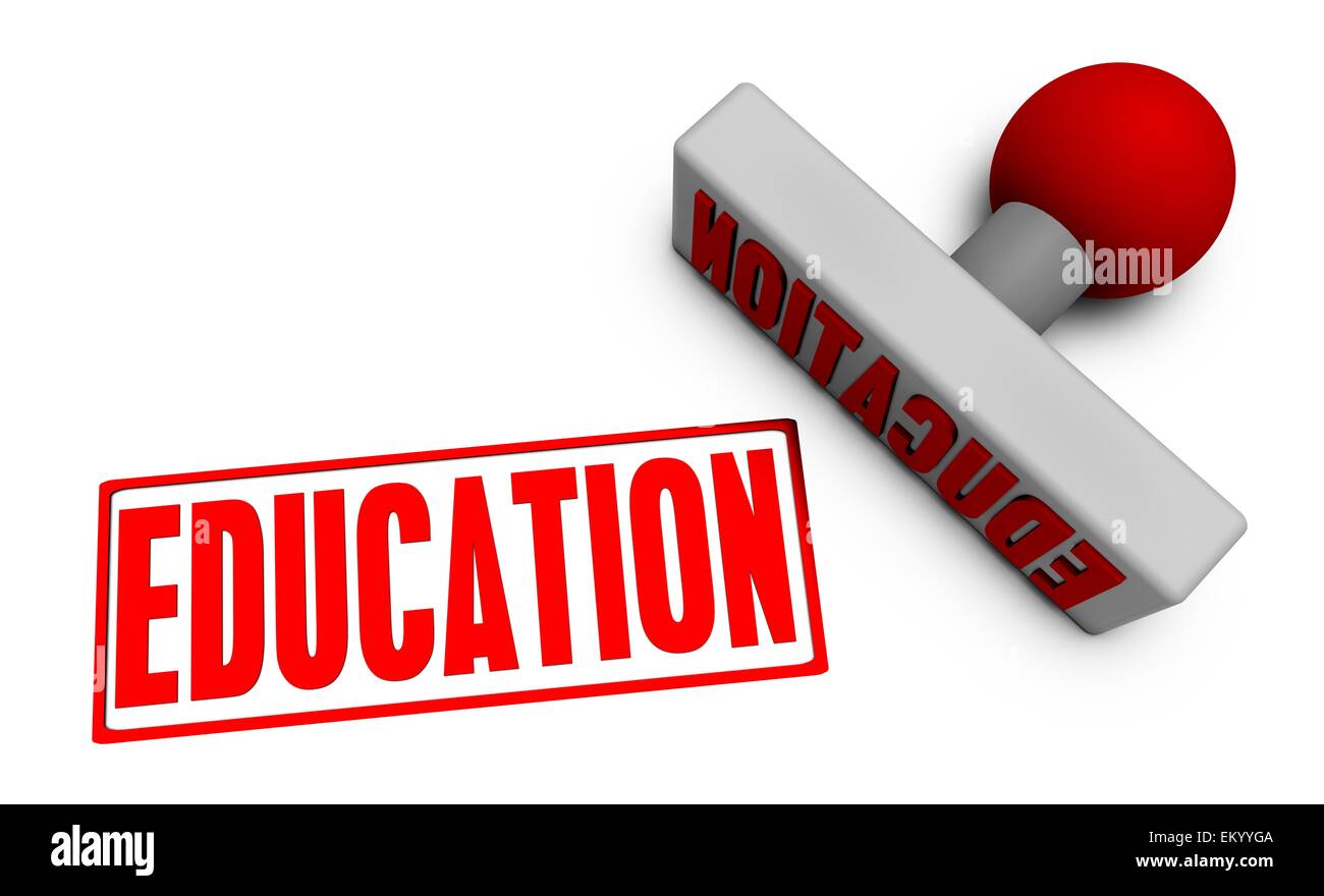 Timbre de l’éducation Banque D'Images