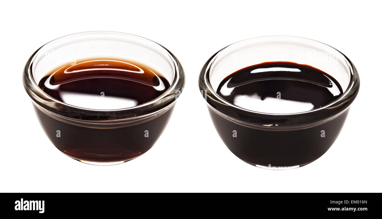 Dark and Light sauce soja Banque D'Images