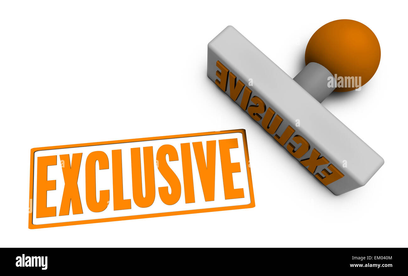 Cachet exclusif Banque D'Images