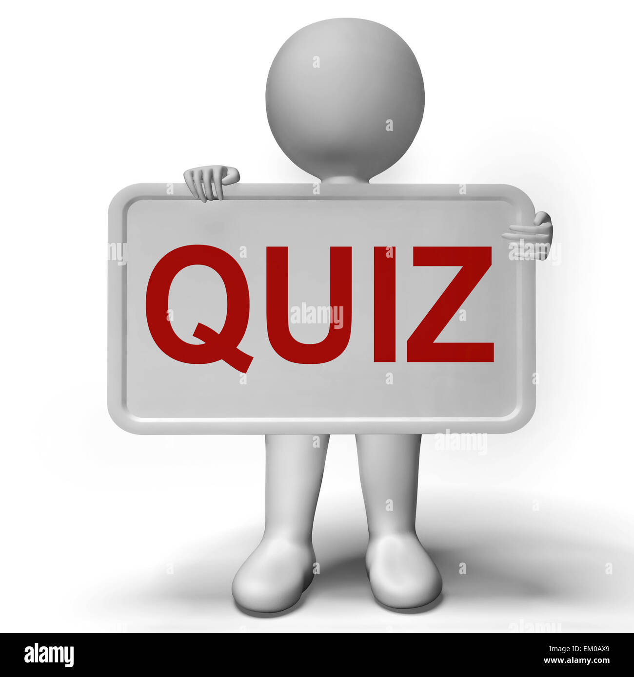 Inscrivez-Quiz Signification Examen test ou l'examen Banque D'Images