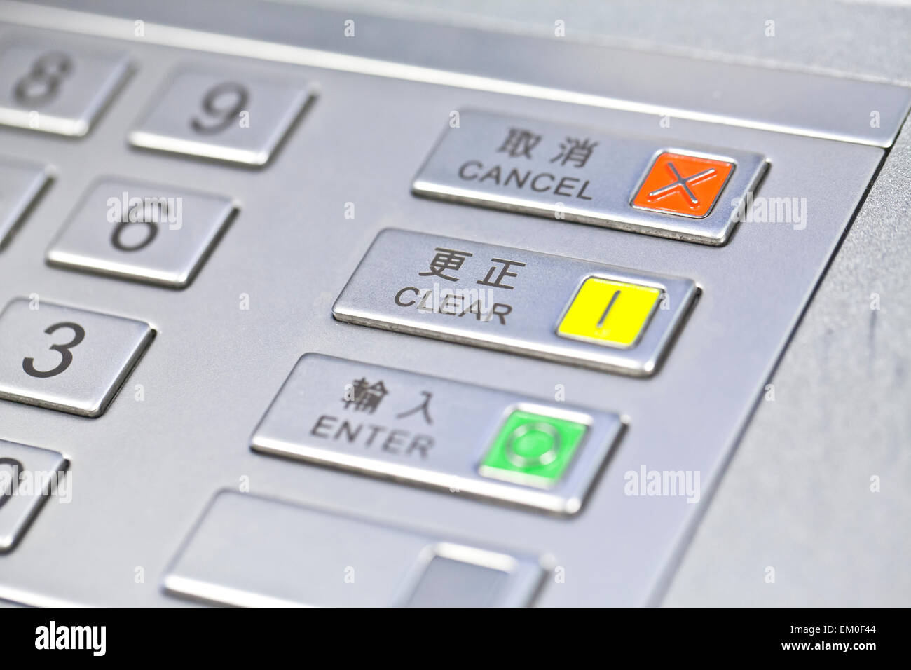 Code pin ATM Banque D'Images