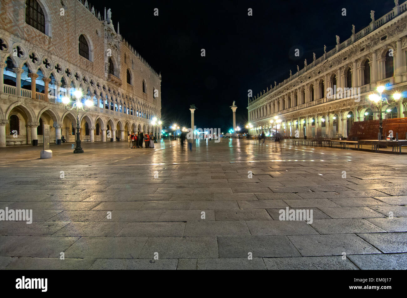 Italie Venise vue sur la place Saint Marc Banque D'Images