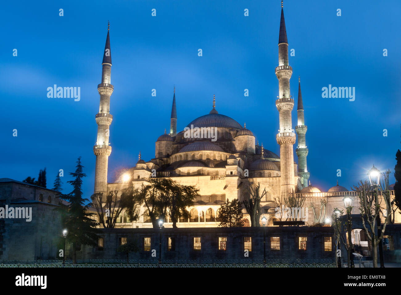 ( Bleu ) Mosquée Sultan Ahmed, Istanbul, Turquie Banque D'Images