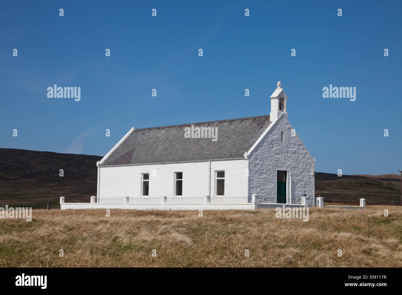 Église rurale ; l'Ecosse Shetland Banque D'Images