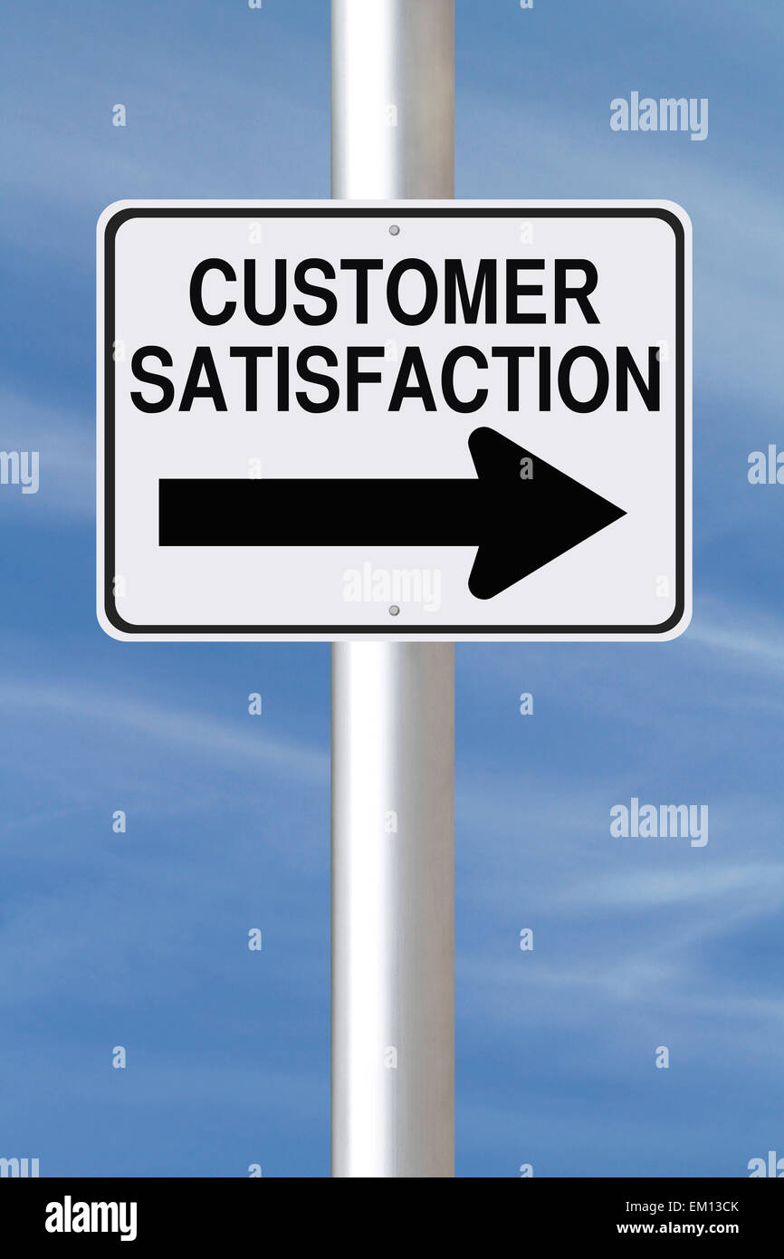 La Satisfaction du client Banque D'Images