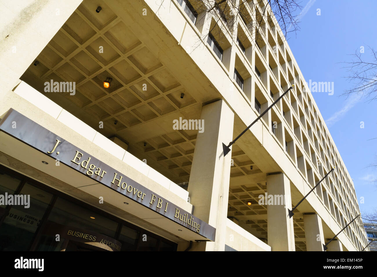 Le siège du FBI à Washington DC. Le J Edgar Hoover Building. Banque D'Images