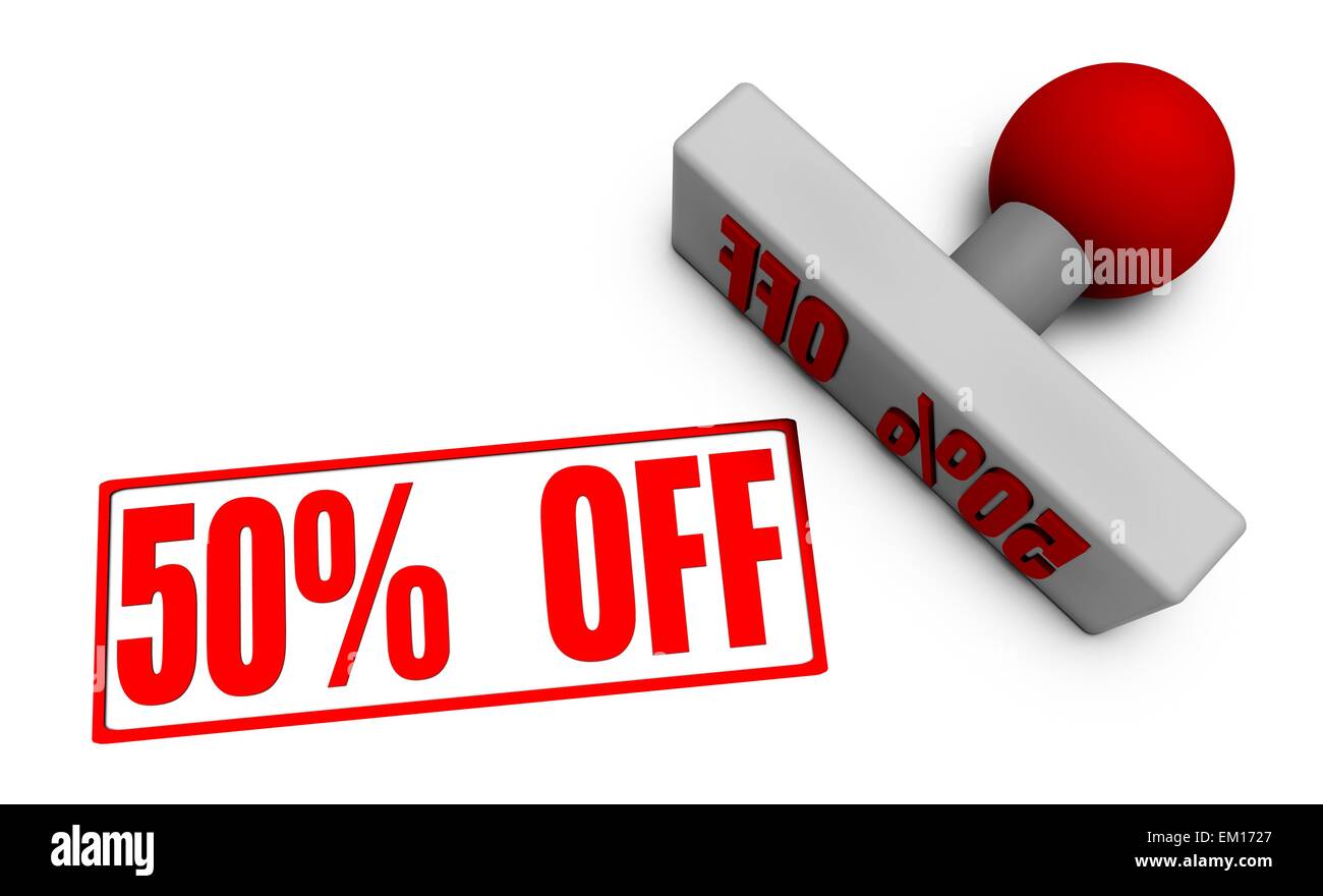 50 % de réduction Banque D'Images