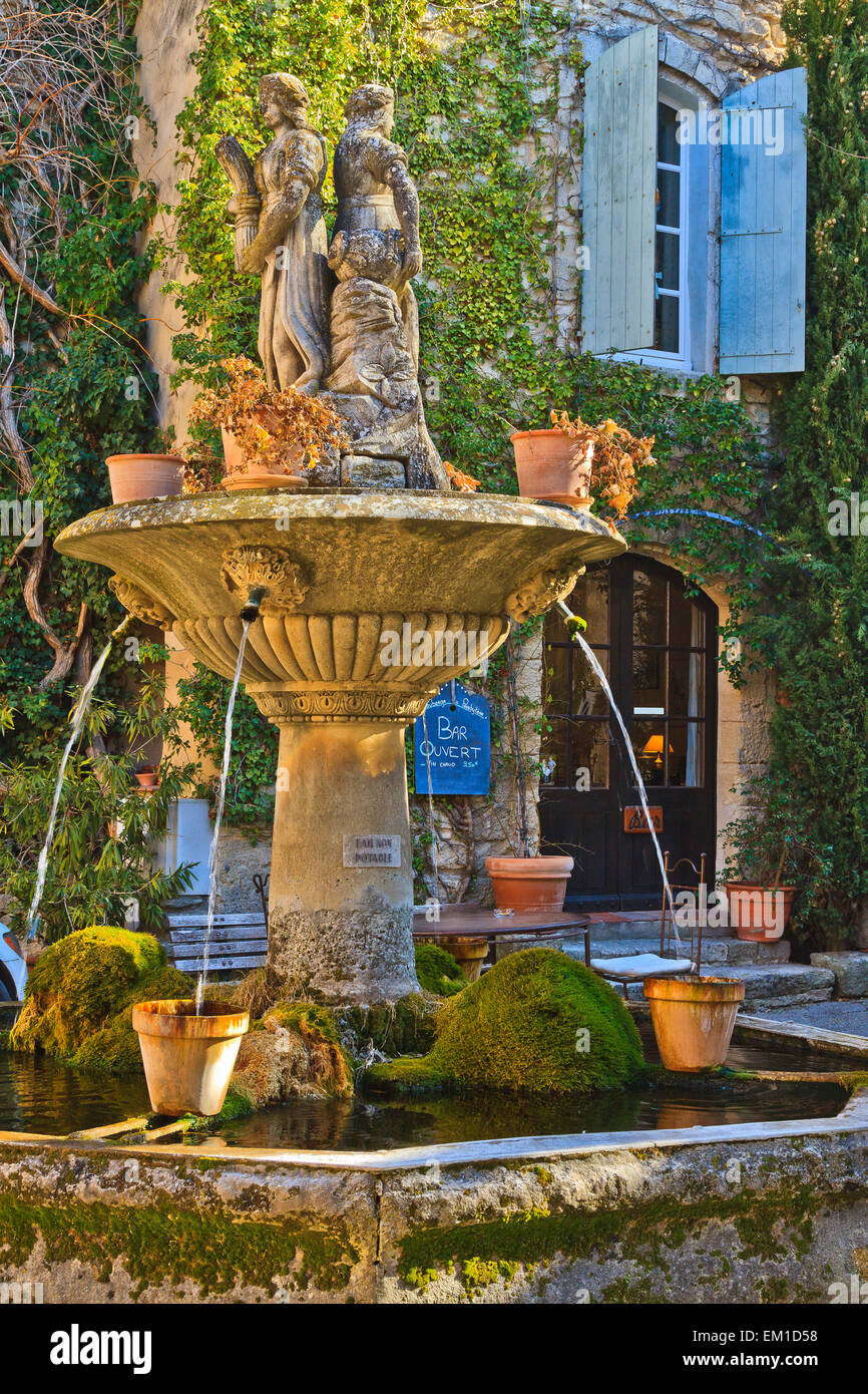 France, Provence, Luberon, le village Banque D'Images