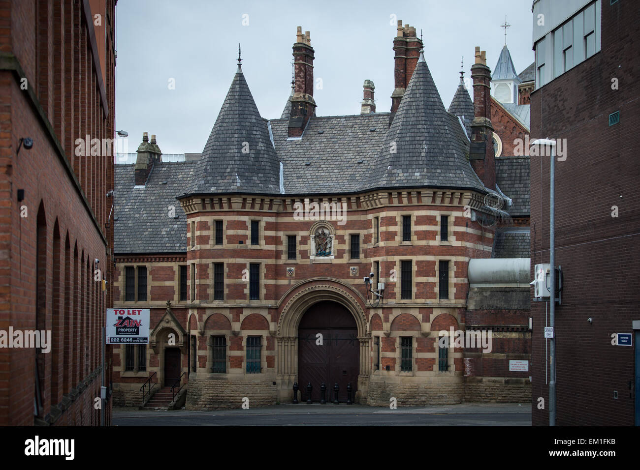 18/02/2015 . Manchester , Royaume-Uni . GV de PGH Manchester ( aka Strangeways Prison ) . © Joel Goodman/Alamy Live News Banque D'Images