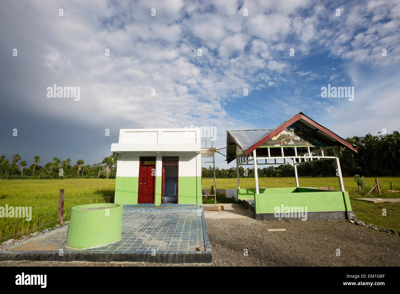 L'Indonésie, Outhouse,accessible,la Province d'Aceh Banque D'Images