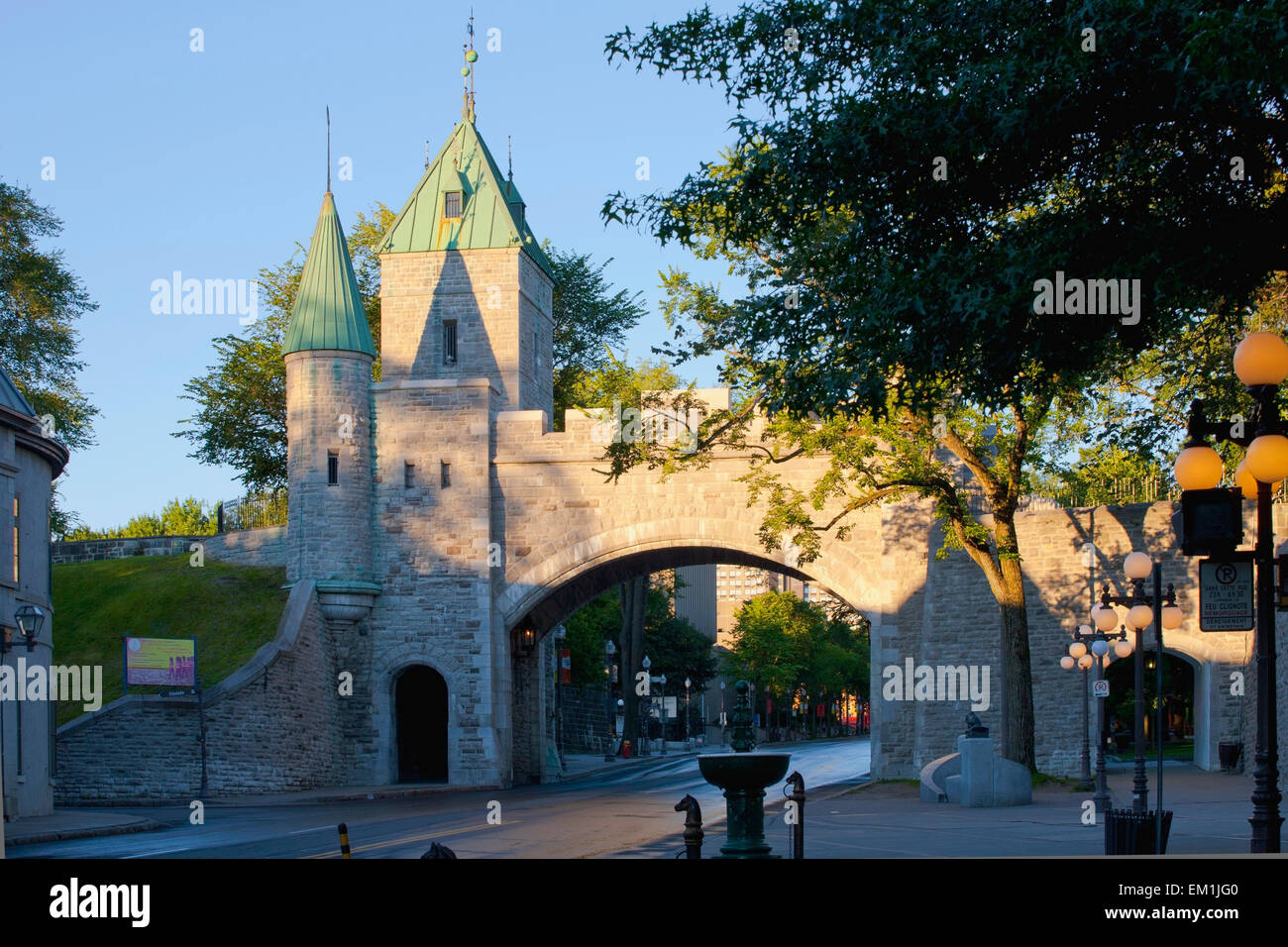 Porte Saint-Louis, Québec, Québec, Canada Banque D'Images