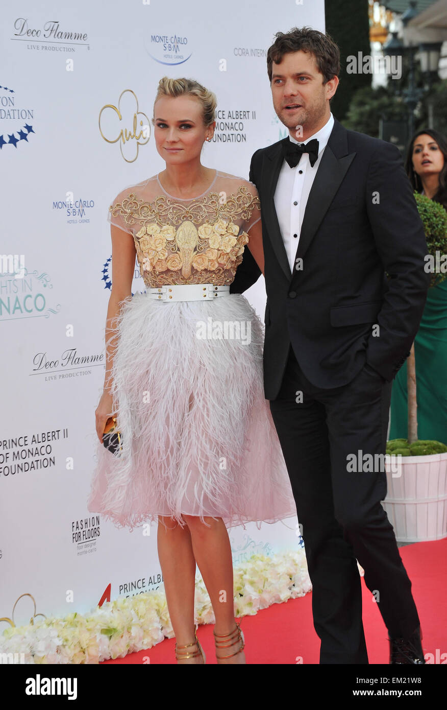 MONACO - 23 MAI 2012 : Diane Kruger et Joshua Jackson à l'inaugural nuits en Gala Monaco au profit de la Fondation Prince Albert II de Monaco et la Fondation William J. Clinton, à l'Hôtel de Paris, Monte Carlo. 23 mai 2012 Monaco Banque D'Images