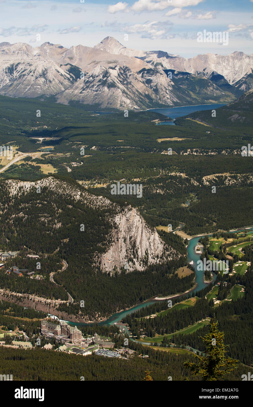 Valley,paysage,Rivière,Lac,Montagne, Banque D'Images