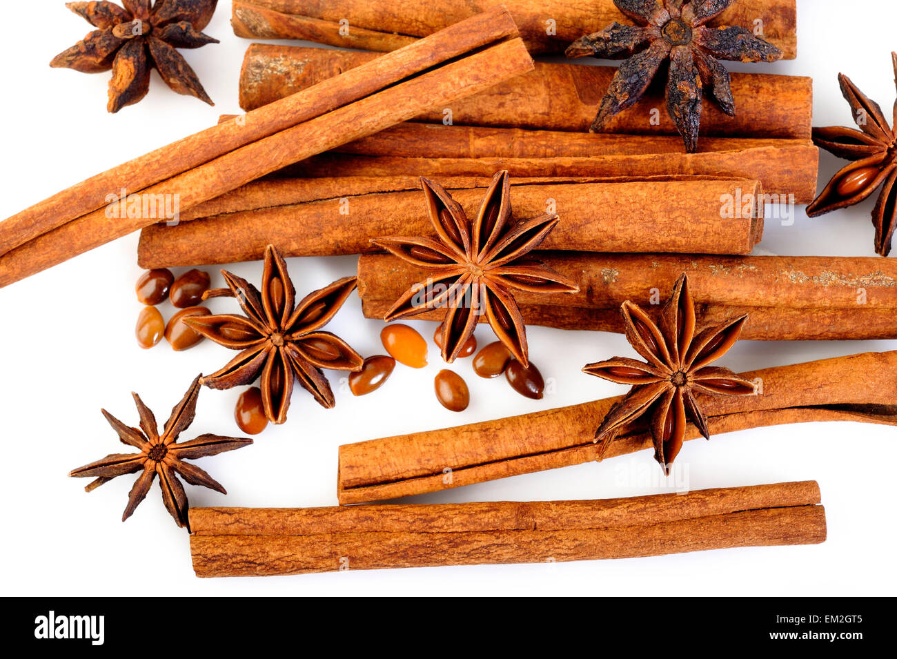 Le bâton de cannelle et la badiane spice Banque D'Images