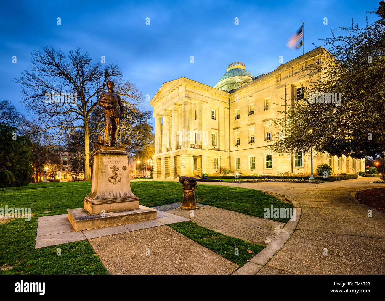 Raleigh, Caroline du Nord, USA State Capitol Building. Banque D'Images