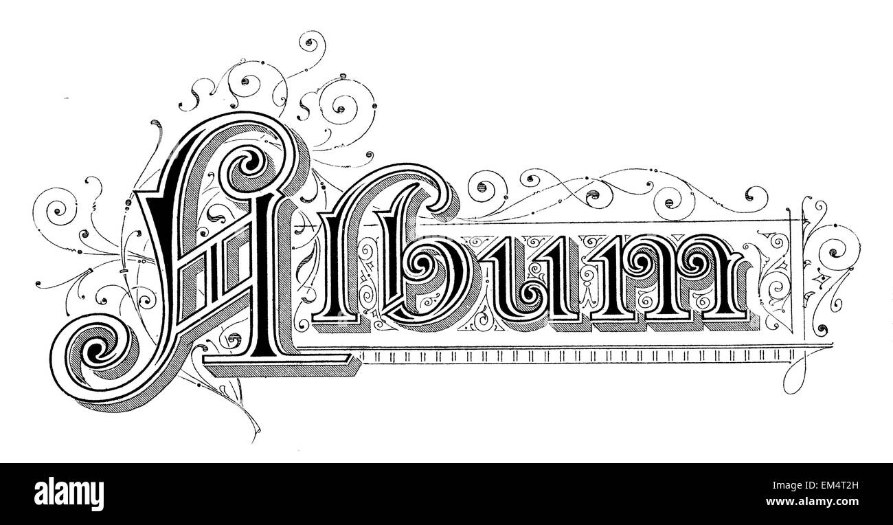 Inscription : Album'' Banque D'Images