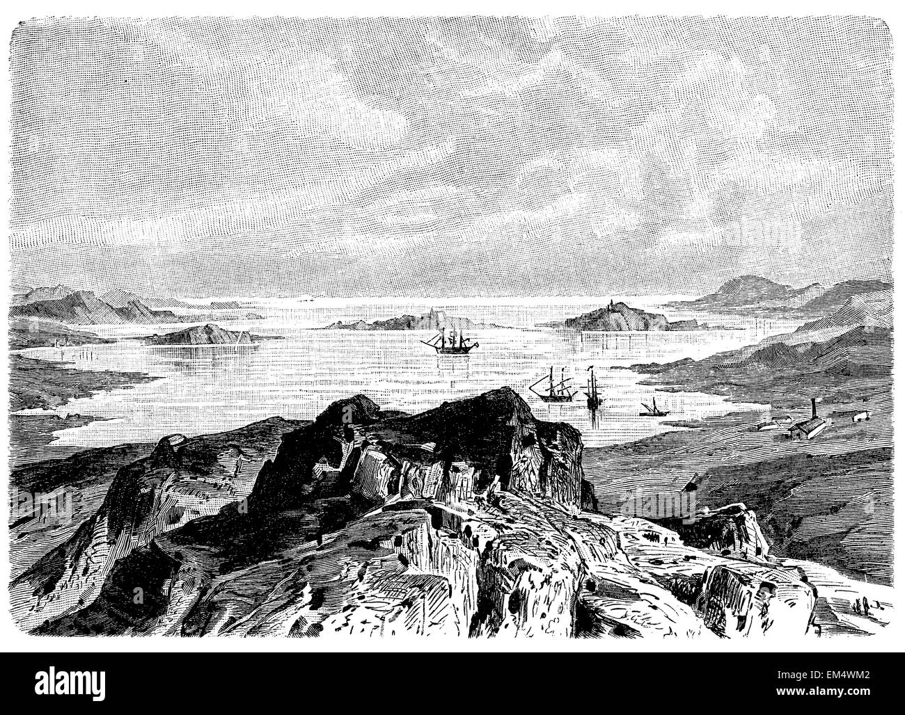 Lüderitz Bay dans le Sud-Ouest Africain allemand Banque D'Images