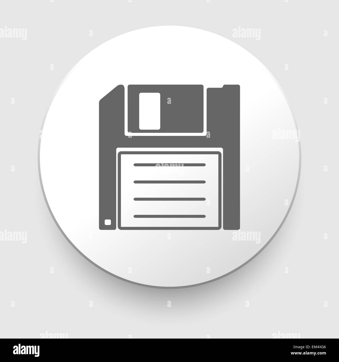 L'icône de sauvegarde - floppy Banque D'Images