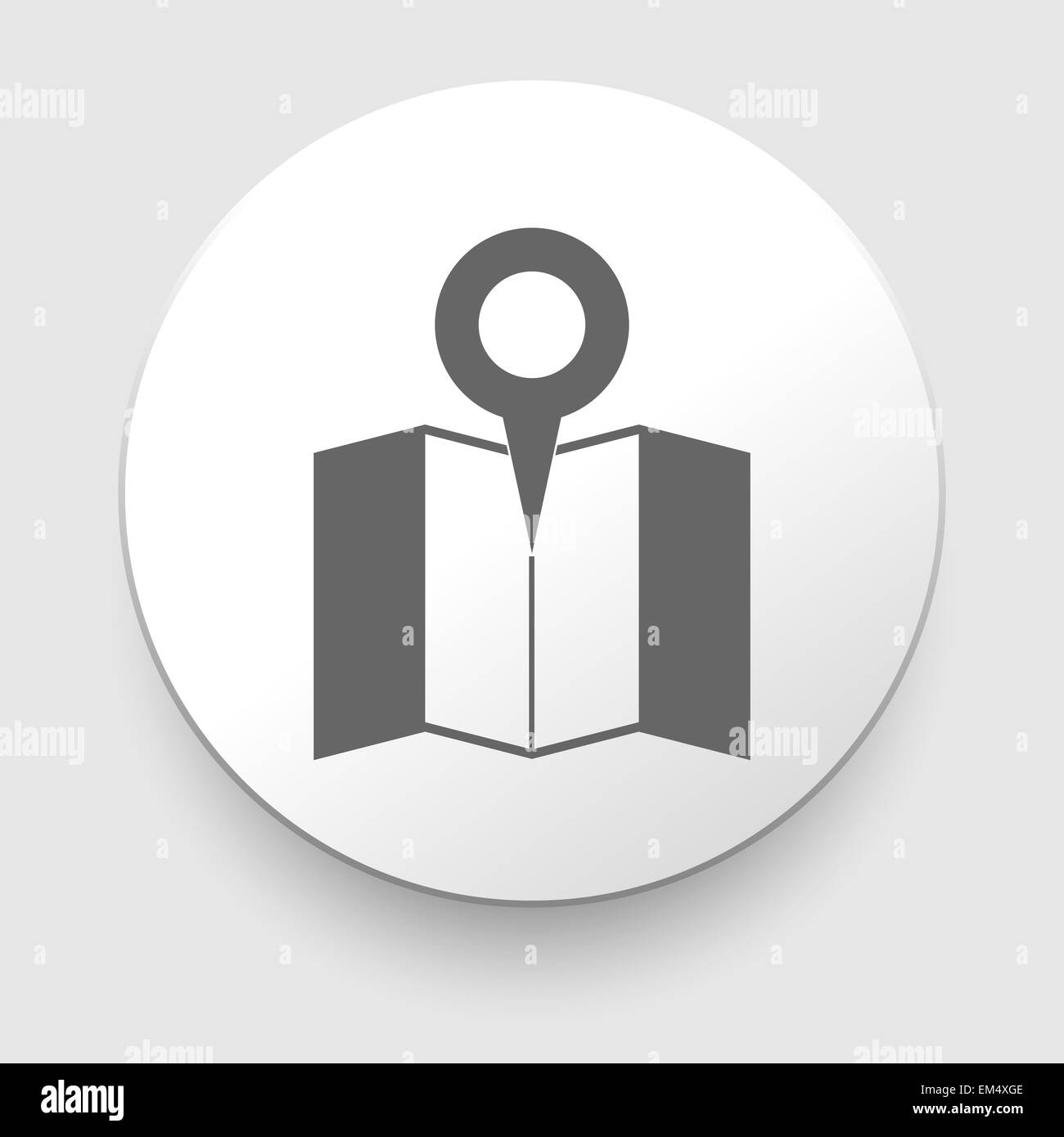 Carte vectorielle avec icône Label Banque D'Images