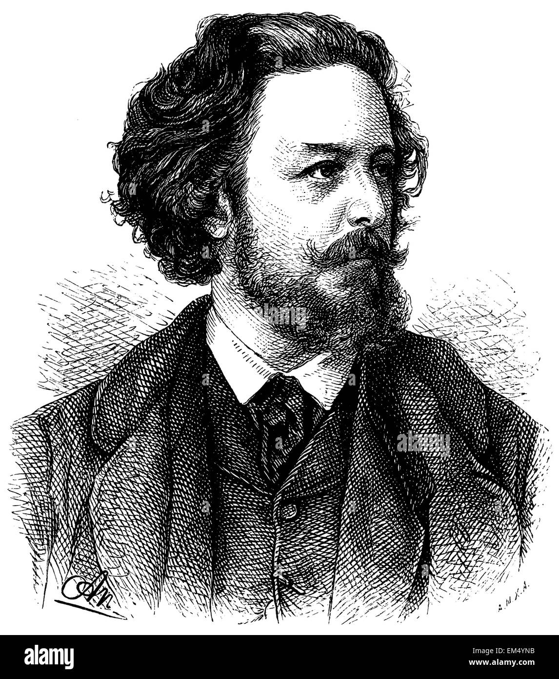 Paul Heyse (né le 15 mars 1830 ) Banque D'Images