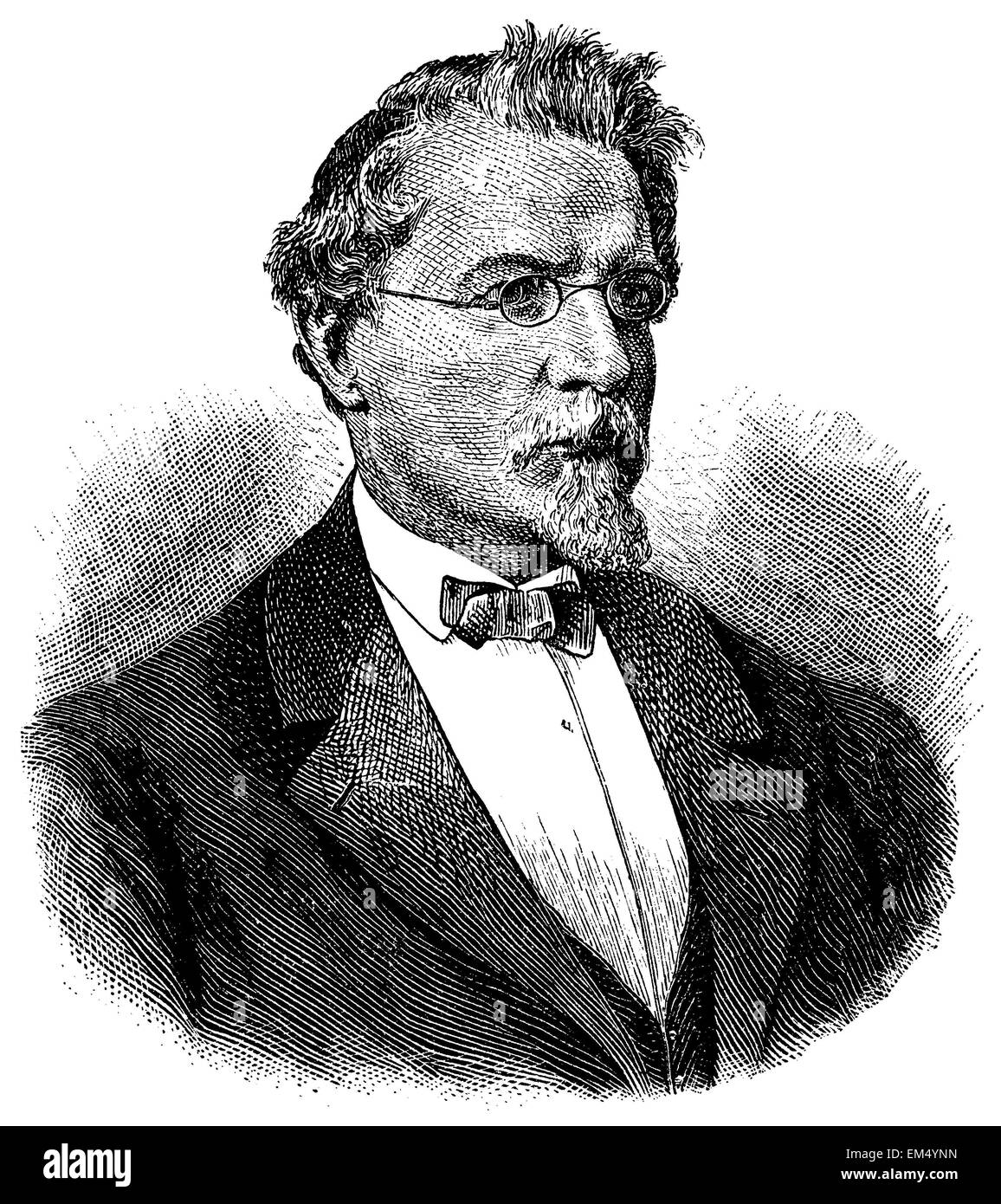 August Wilhelm Hofmann (b. 8 avril, 1818) Banque D'Images