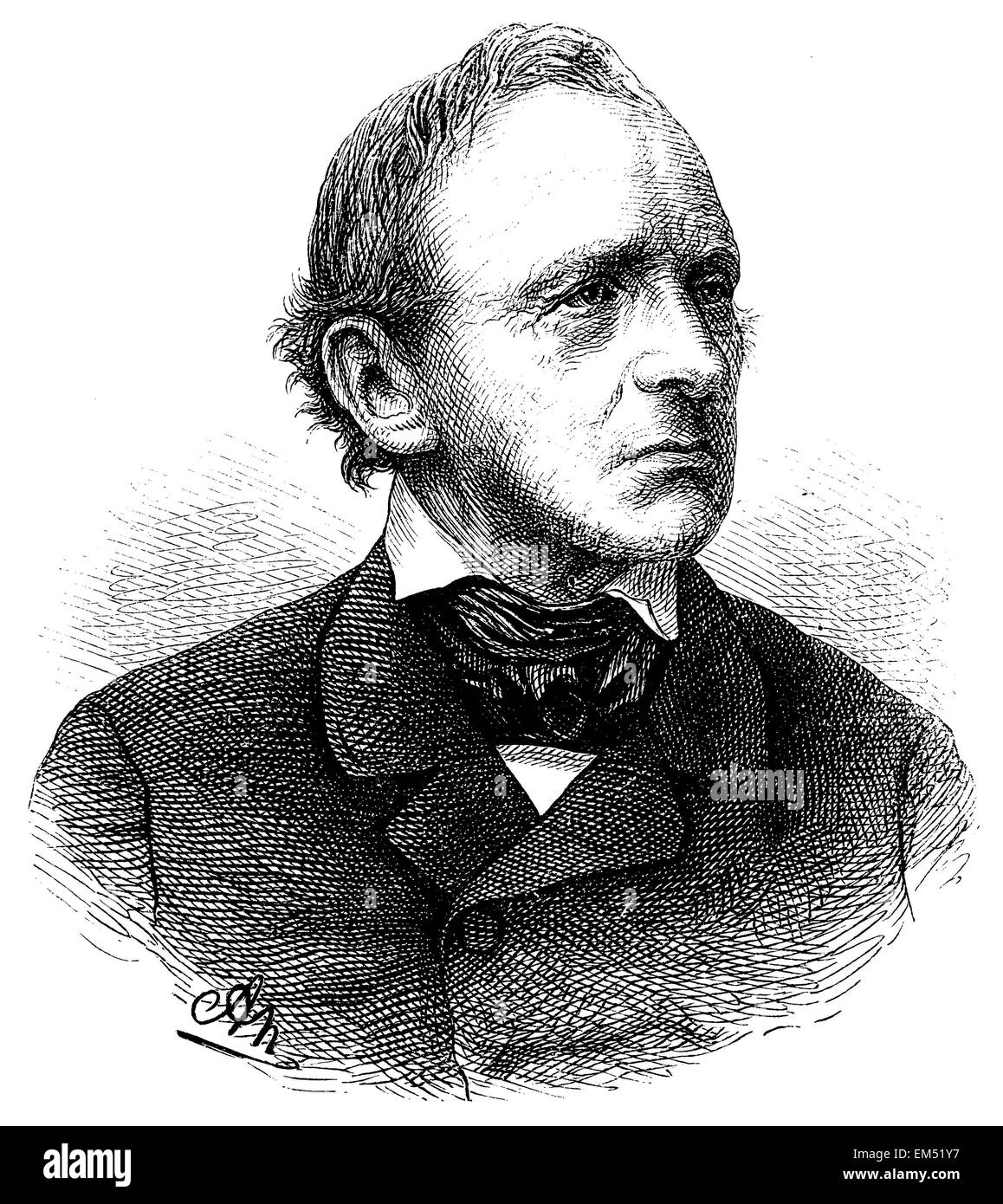 Louis Ier, roi de Bavière (né le 25 août 1786 , est mort le 29 février 1868 ) Banque D'Images