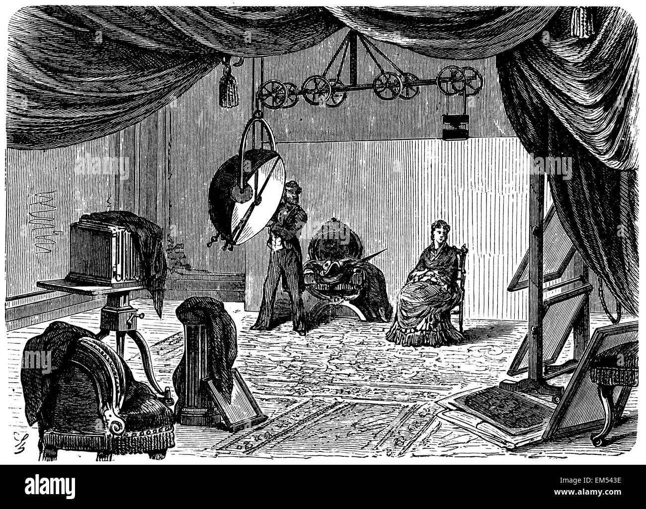 L'utilisation de la lumière électrique pour la photographie, photographie Banque D'Images
