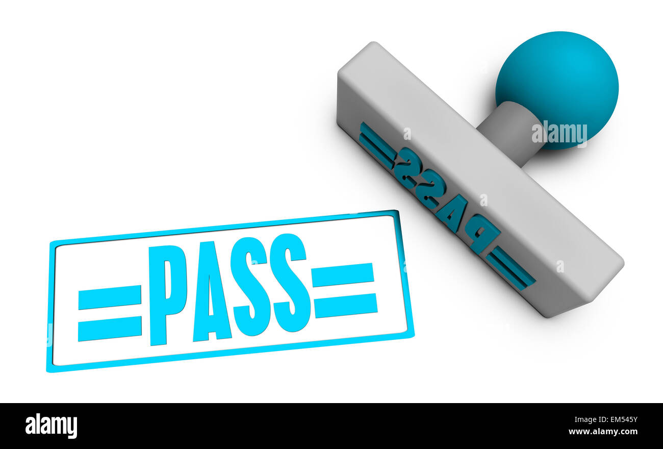 Laissez-passer timbre Banque D'Images