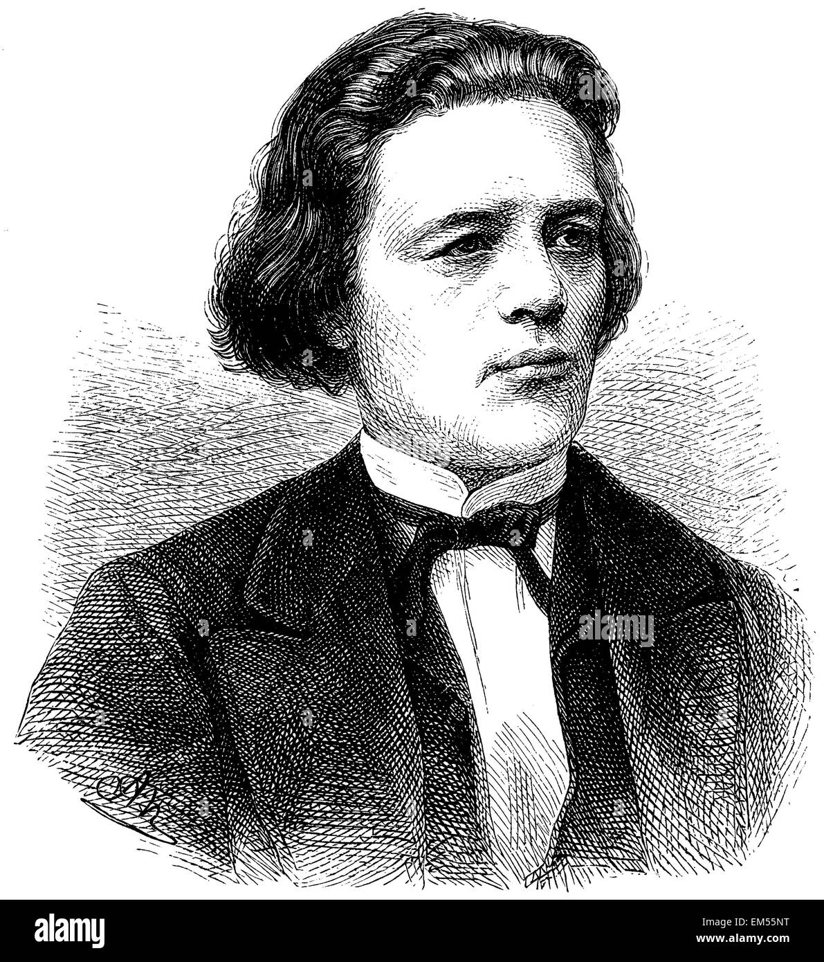 Anton Rubinstein (né le 30 novembre 1830) Banque D'Images