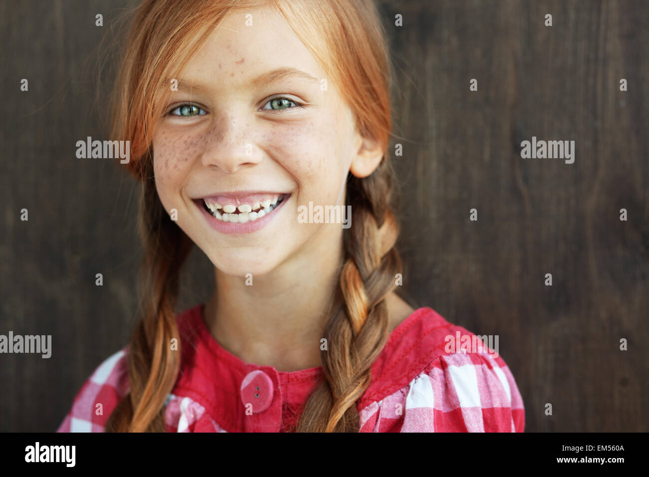 Enfant rousse Banque D'Images