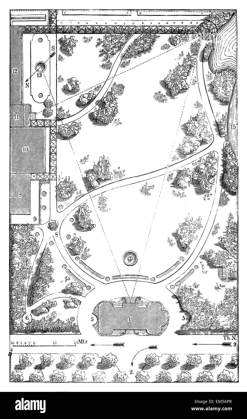 plan de jardin Banque D'Images