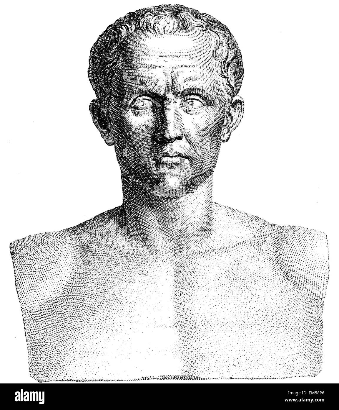L'Hortensius. Buste de la Villa Albani à Rome Banque D'Images