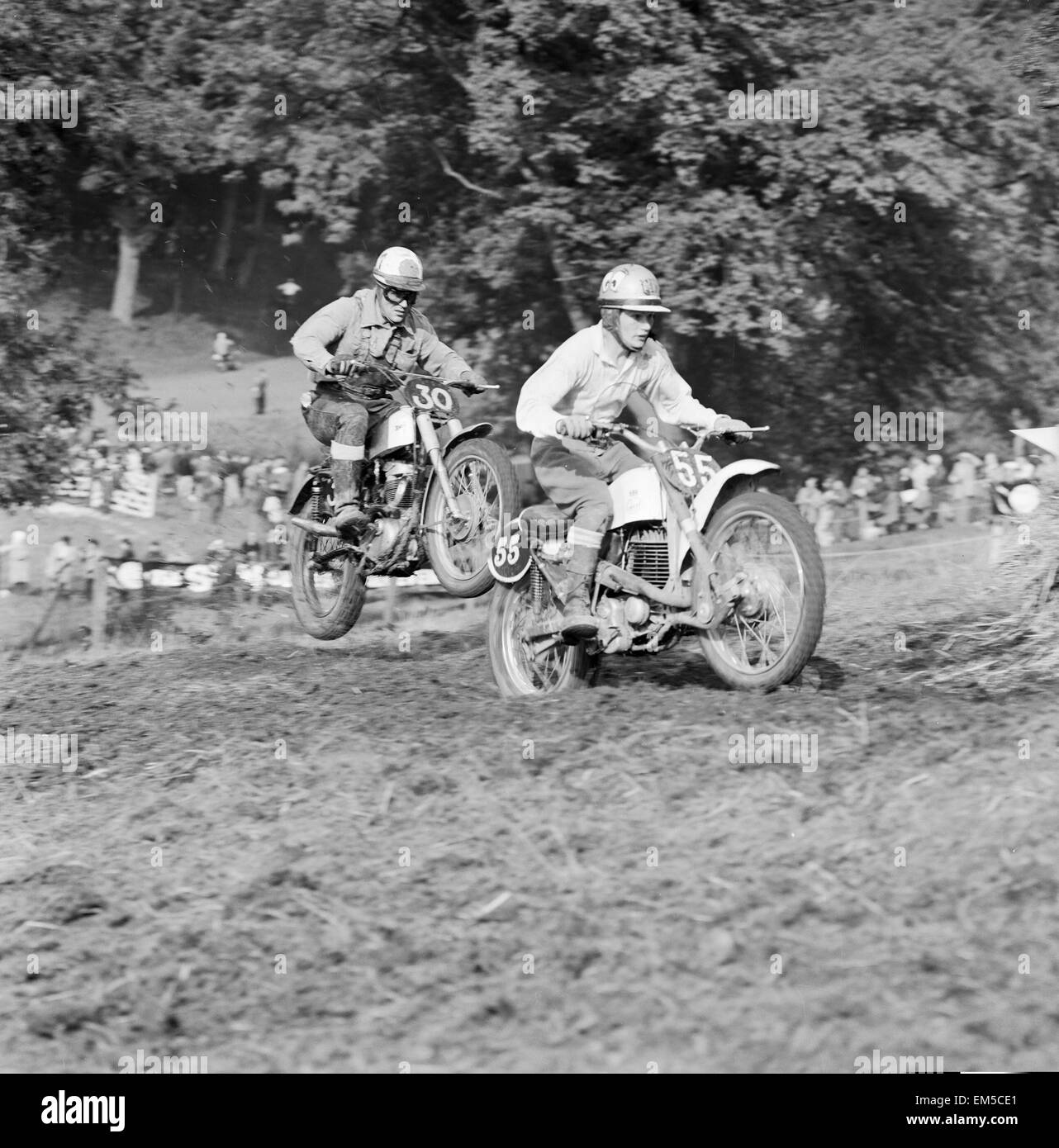 Motorcross à Cadwell Park 3e octobre 1965. Banque D'Images