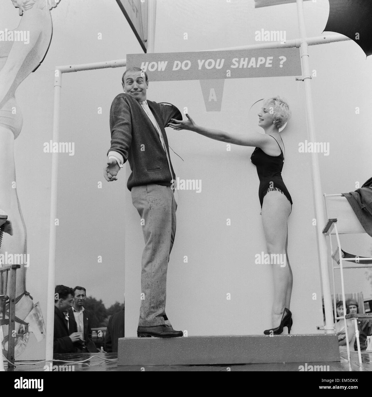 Concours Marilyn Monroe à Ruislip Lido. 15 juillet 1958. Banque D'Images