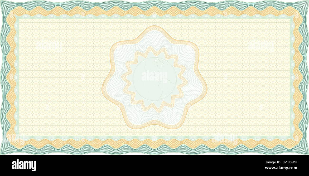 Vérifier Guillochée sécurisé contexte, les éléments sont en couches pour l'édition facile Illustration de Vecteur