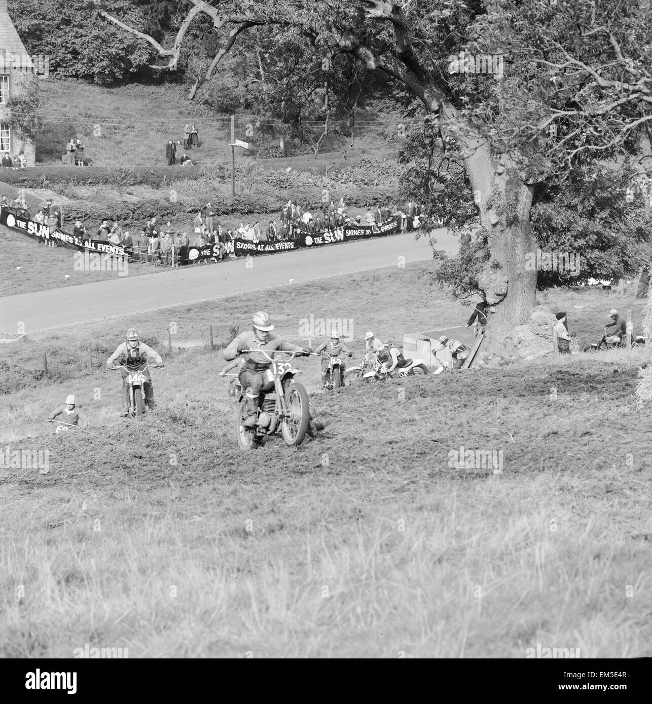 Motorcross à Cadwell Park 3e octobre 1965. Banque D'Images
